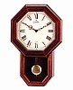 Wood Wall Clock with Pendulum